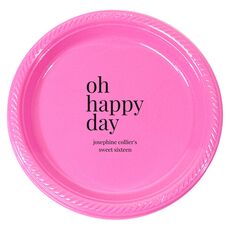 Oh Happy Day Plastic Plates
