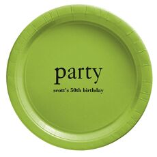 Big Word Party Paper Plates