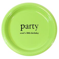 Big Word Party Plastic Plates