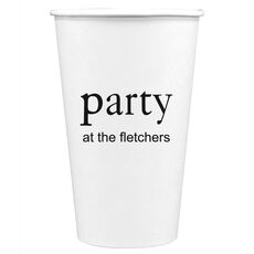 Big Word Party Paper Coffee Cups