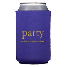 Big Word Party Collapsible Koozies