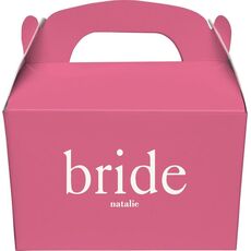 Big Word Bride Gable Favor Boxes