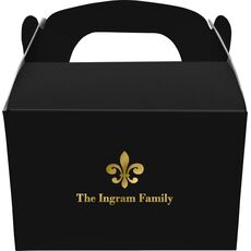Traditional Fleur-de-Lis Gable Favor Boxes