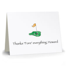 Tee It Up Folded Note Cards