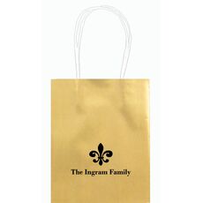 Traditional Fleur-de-Lis Mini Twisted Handled Bags