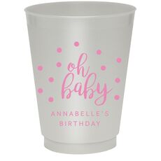 Confetti Dots Oh Baby Colored Shatterproof Cups