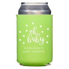 Confetti Dots Oh Baby Collapsible Koozies