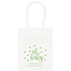 Confetti Dots Oh Baby Mini Twisted Handled Bags