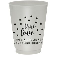 Confetti Dots True Love Colored Shatterproof Cups