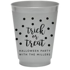 Confetti Dots Trick or Treat Colored Shatterproof Cups
