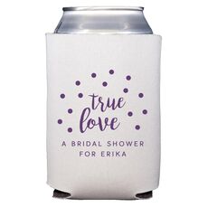 Confetti Dots True Love Collapsible Koozies