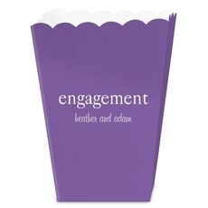 Big Word Engagement Mini Popcorn Boxes
