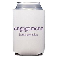 Big Word Engagement Collapsible Koozies