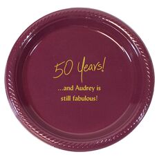 Fun 50 Years Plastic Plates