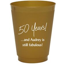 Fun 50 Years Colored Shatterproof Cups