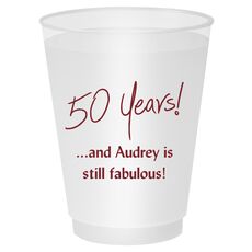 Fun 50 Years Shatterproof Cups