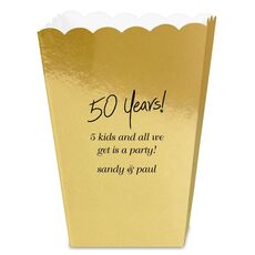 Fun 50 Years Mini Popcorn Boxes