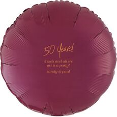 Fun 50 Years Mylar Balloons