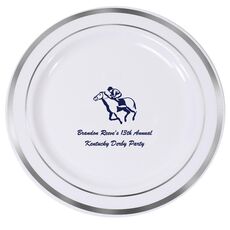 Horserace Derby Premium Banded Plastic Plates