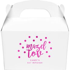 Confetti Mazel Tov Gable Favor Boxes