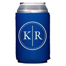 Dotted Circle Duogram Collapsible Koozies