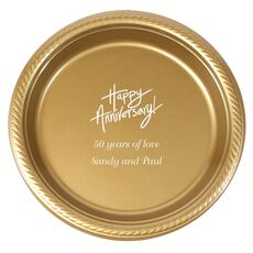 Fun Happy Anniversary Plastic Plates