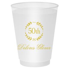50th Wreath Shatterproof Cups