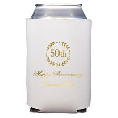 50th Wreath Collapsible Koozies