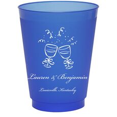Toasting Wine Glasses Colored Shatterproof Cups
