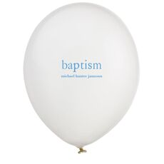 Big Word Baptism Latex Balloons