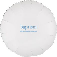 Big Word Baptism Mylar Balloons