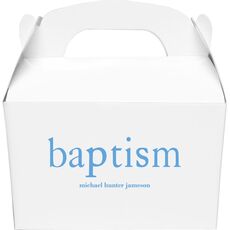Big Word Baptism Gable Favor Boxes