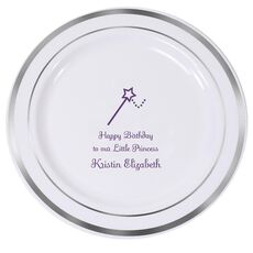 Magical Wand Premium Banded Plastic Plates