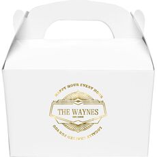 Happy Hour Every Hour Gable Favor Boxes
