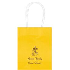 Floral Cross Mini Twisted Handled Bags