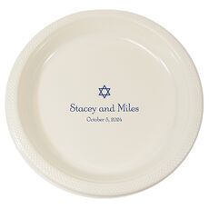 Little Star of David Plastic Plates