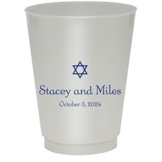 Little Star of David Colored Shatterproof Cups