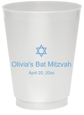 Little Star of David Colored Shatterproof Cups