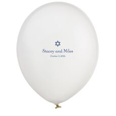 Little Star of David Latex Balloons