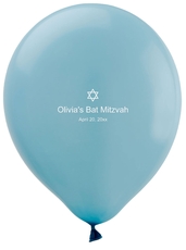 Little Star of David Latex Balloons