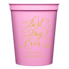 Whimsy Best Day Ever Stadium Cups