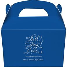 Whimsy Best Day Ever Gable Favor Boxes