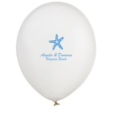Royal Starfish Latex Balloons
