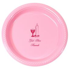 Chalice and Candle Plastic Plates