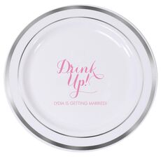 Drink Up Premium Banded Plastic Plates