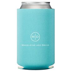 Circle Initials Collapsible Koozies