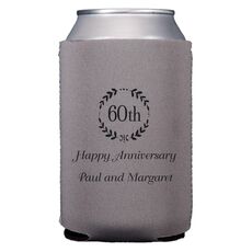 60th Wreath Collapsible Koozies