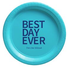 Bold Best Day Ever Paper Plates