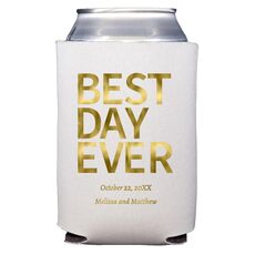 Bold Best Day Ever Collapsible Koozies