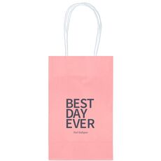 Bold Best Day Ever Medium Twisted Handled Bags